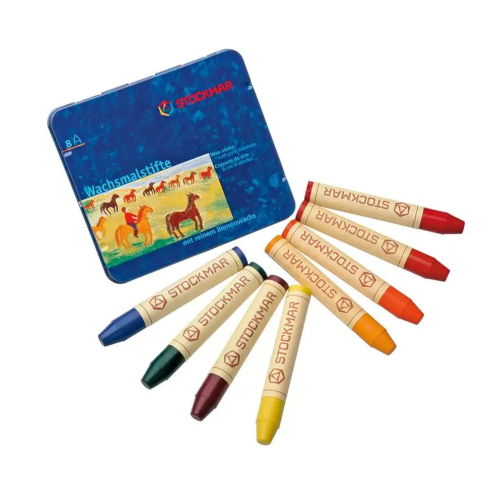 Crayons Bâtons en cire d'abeille | 8 couleurs